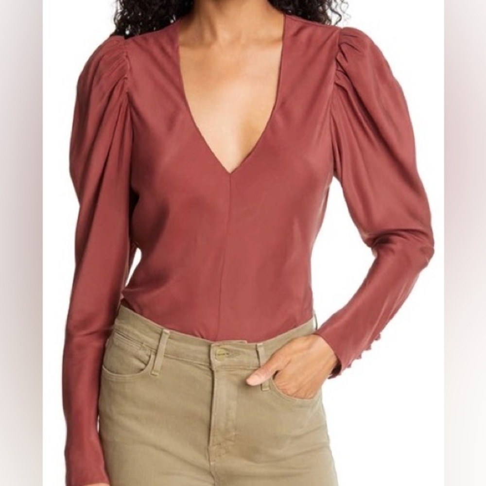 Frame silk blouse size M